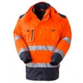 Parka mit reflektierenden Streifen