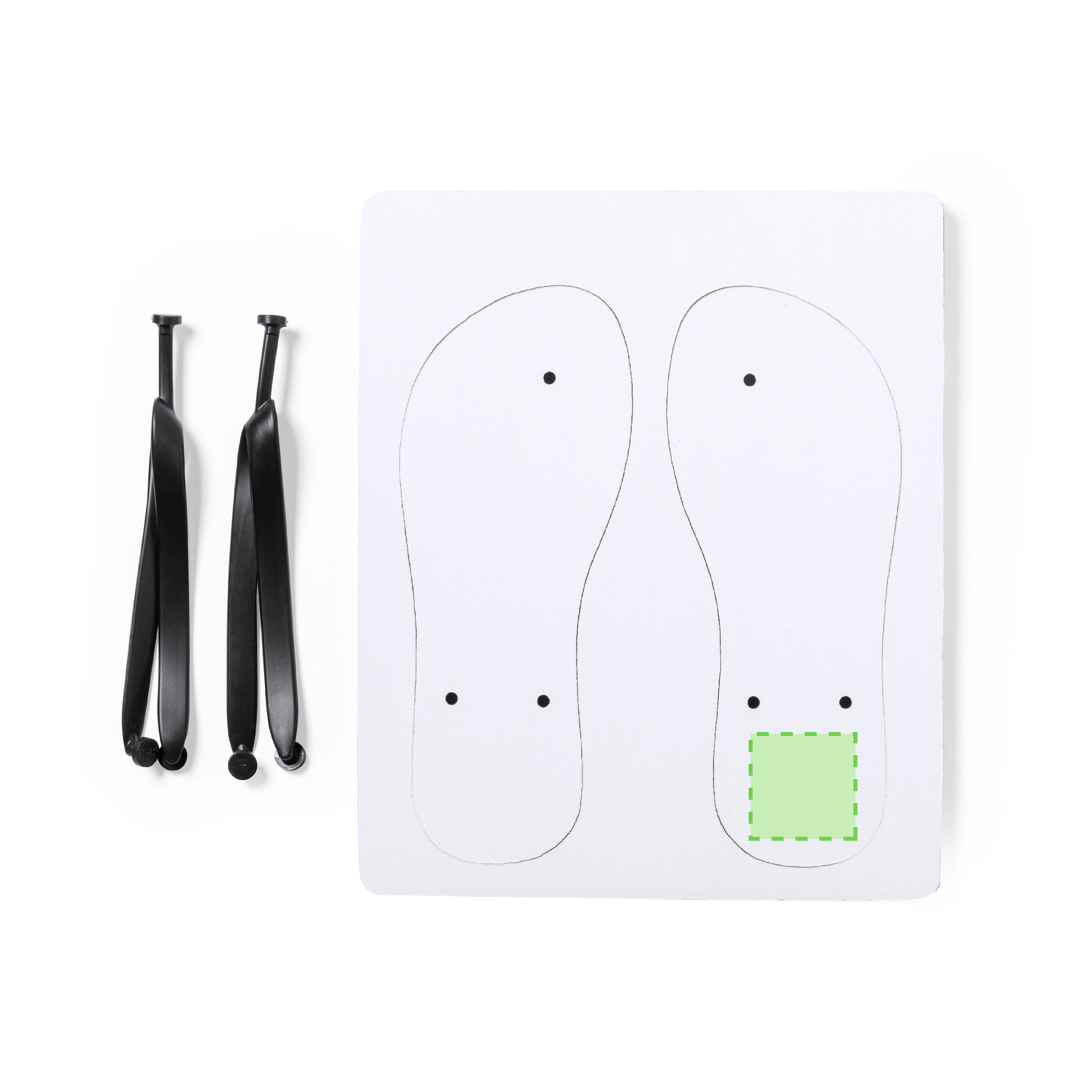 Rechts: 50 x 50 mm