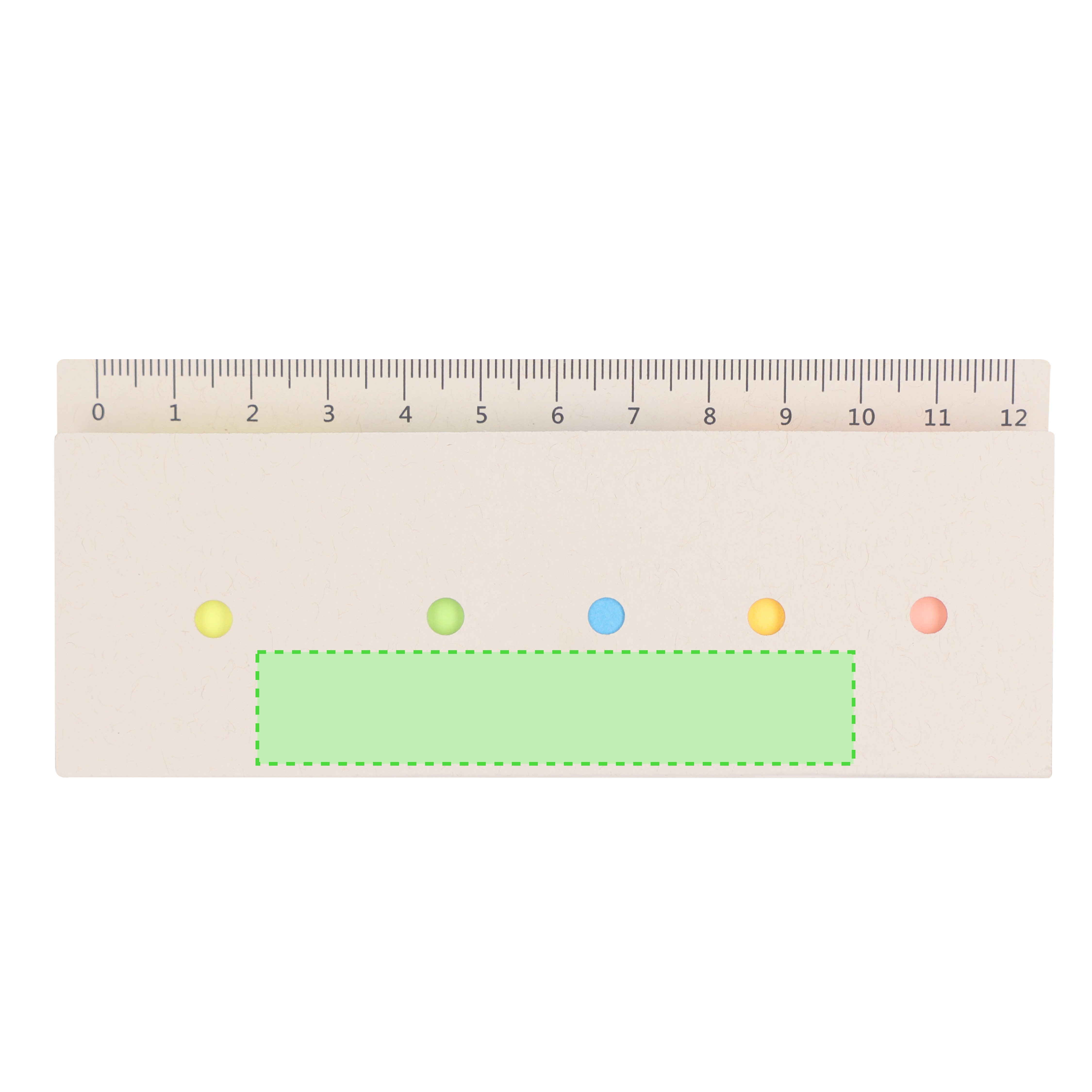 Vorderseite: 80 x 10 mm