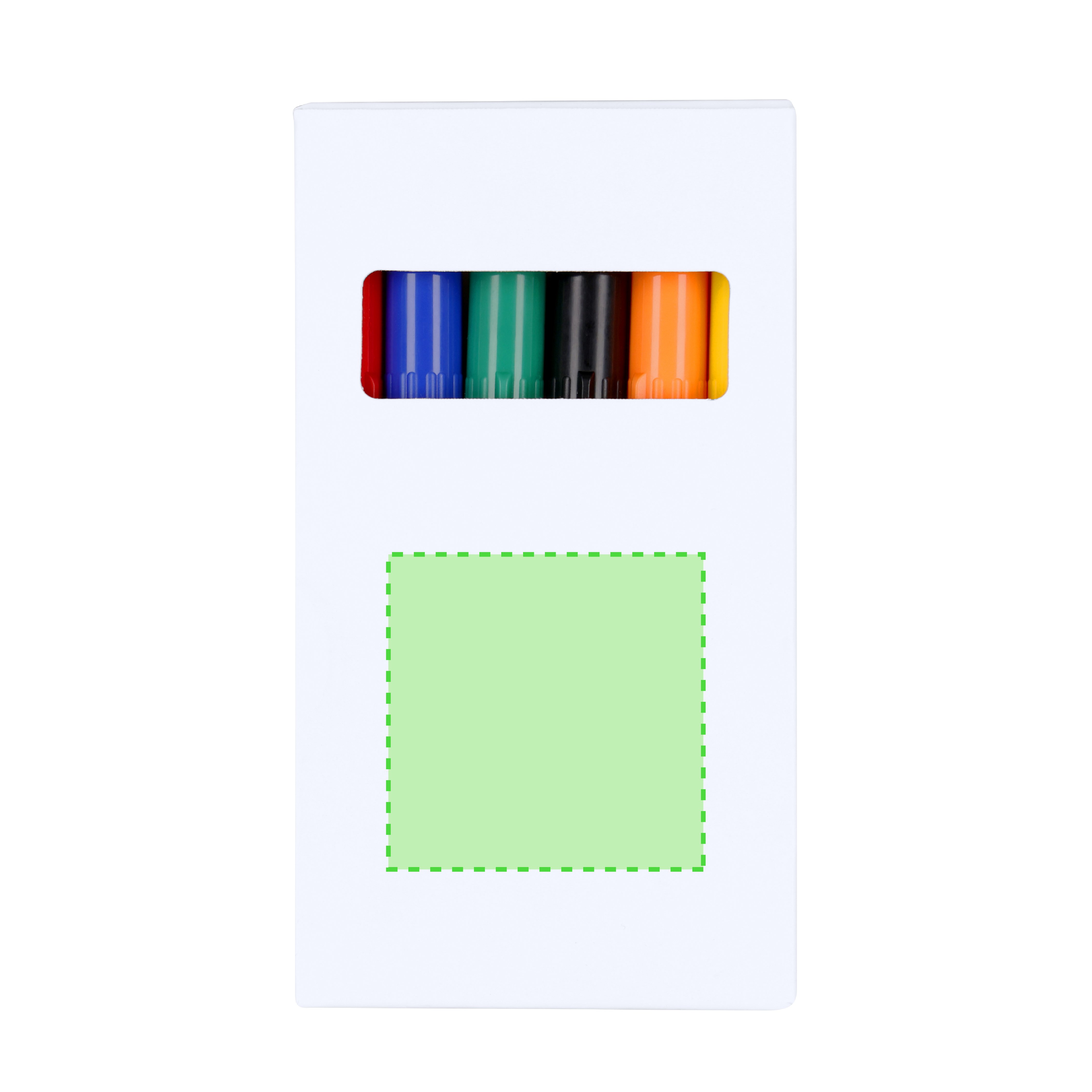 Vorderseite: 50 x 50 mm