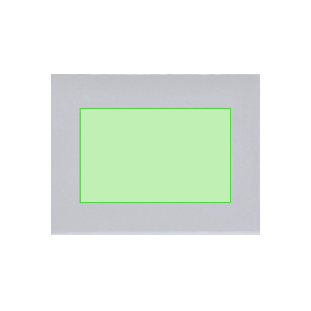 Vorderseite: 80 x 50 mm