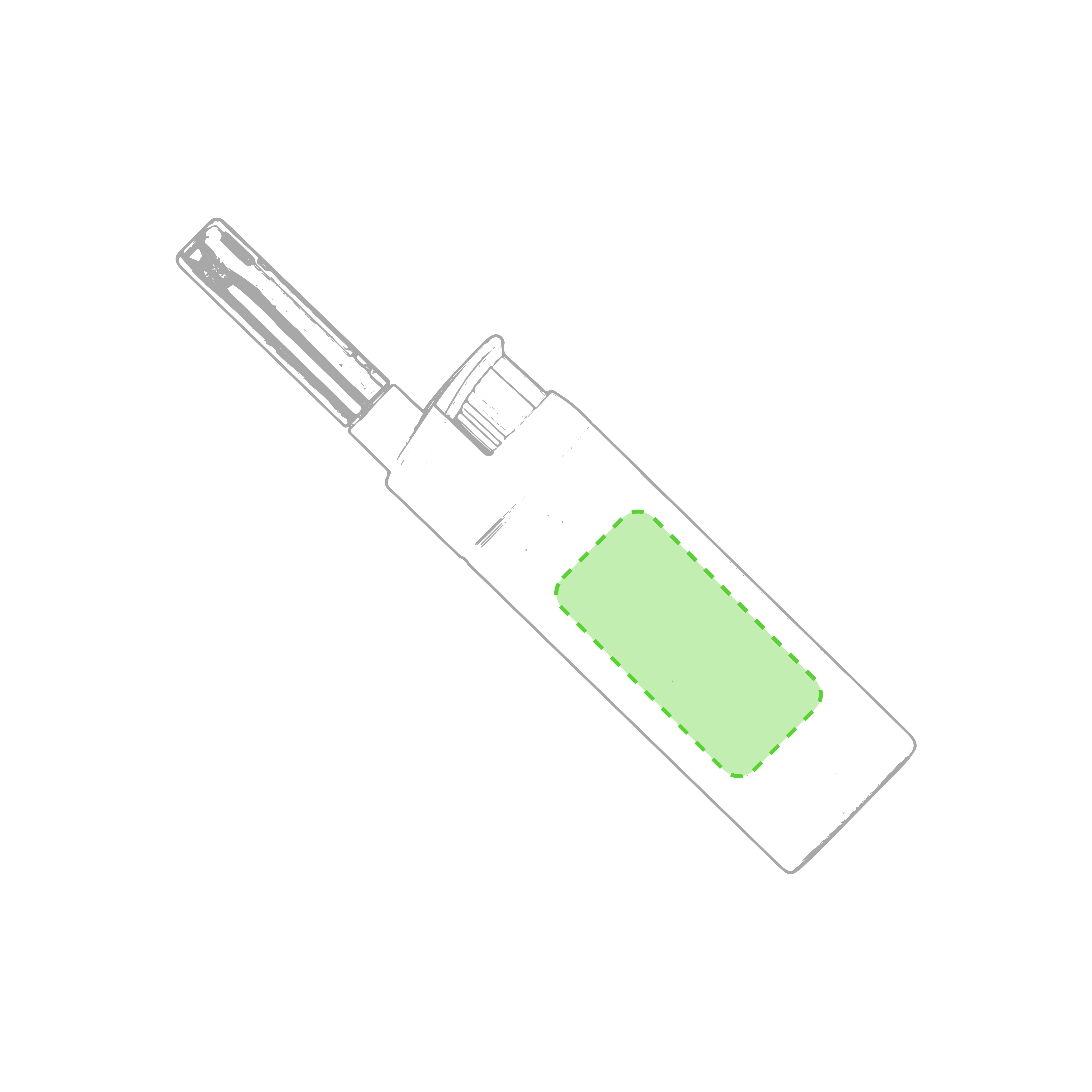 Vorderseite: 30 x 15 mm