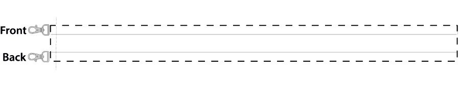 Vorderseite: 925 x 20 mm