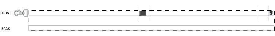 Vorderseite: 973 mm x 20 mm