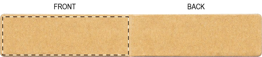 Vorderseite: 40 x 10 mm