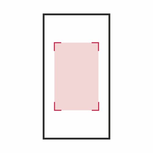 Vorderseite: 350 x 450 mm