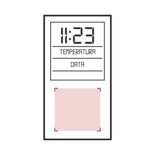 Vorderseite: 40 x 10 mm