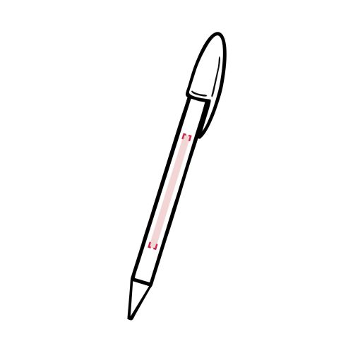 Vorderseite: 50 x 5 mm