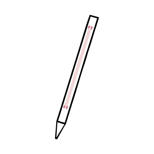 Vorderseite: 50 x 5 mm