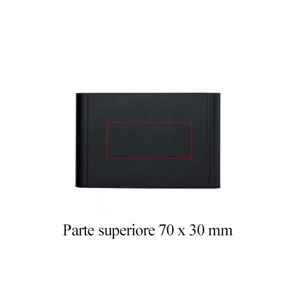 Vorderseite: 70 x 30 mm