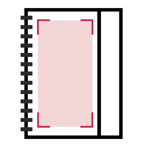 Vorderseite: 100 x 160 mm