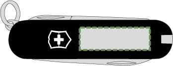Vorderseite: 25mm x 8mm