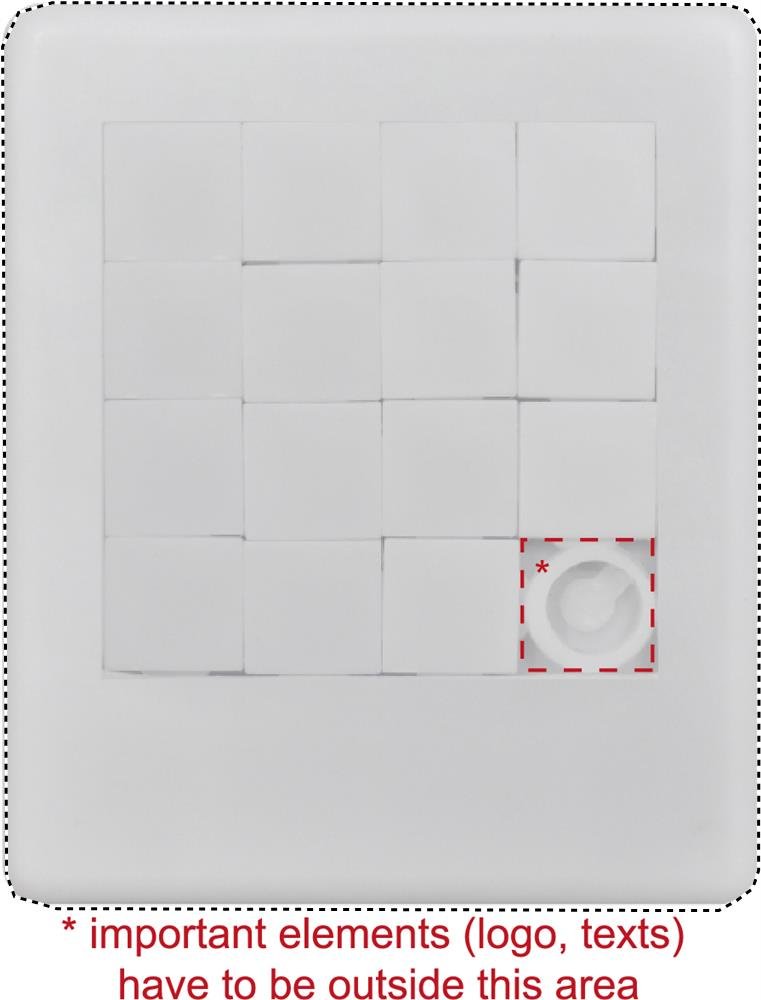 Vorderseite: 75x89 mm