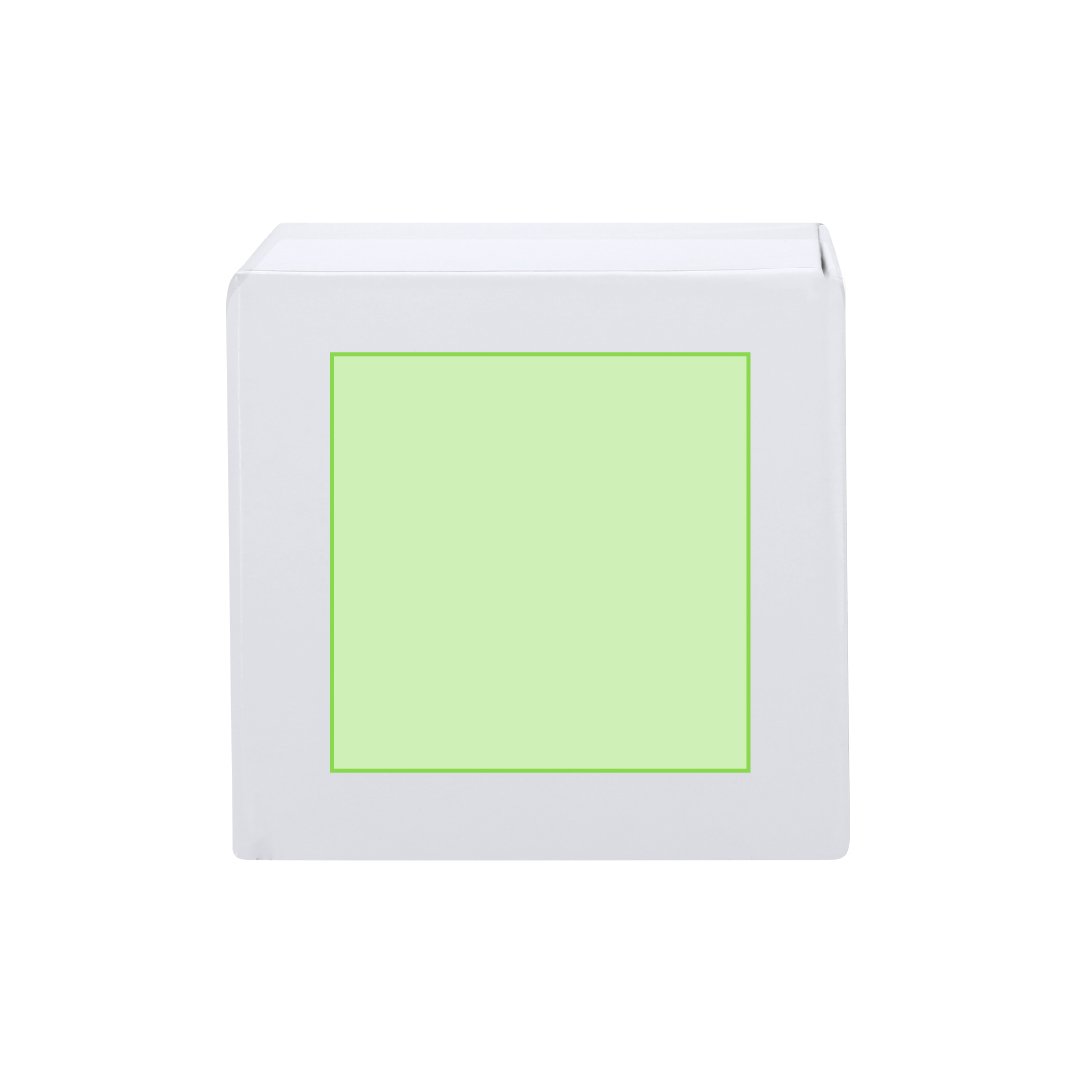 Rückseite: 65 x 65 mm