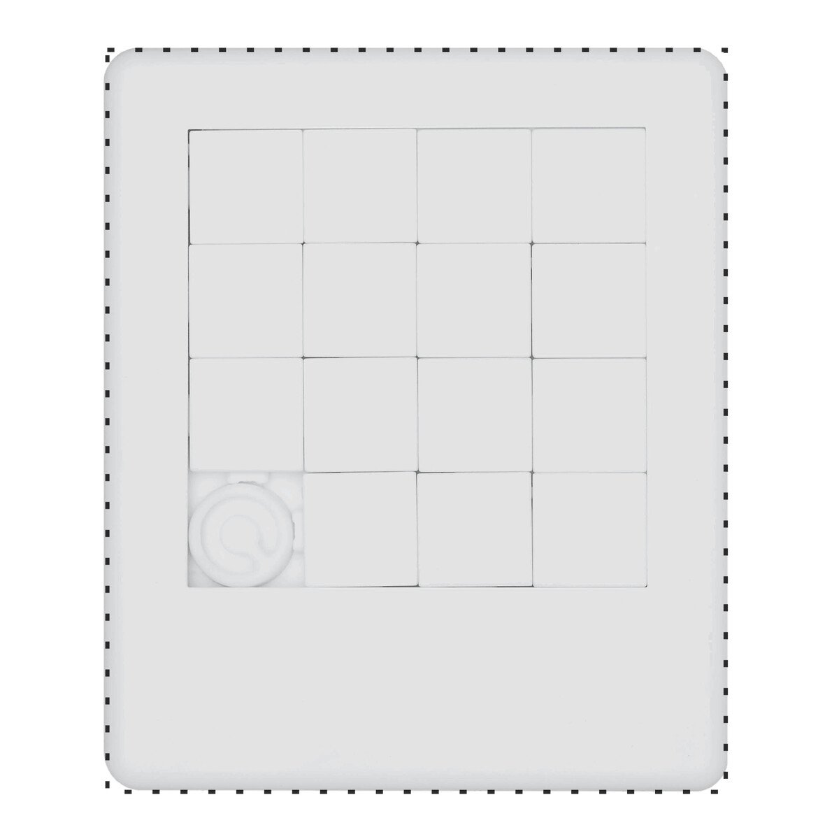 Rückseite: 75x90mm (68cm²)