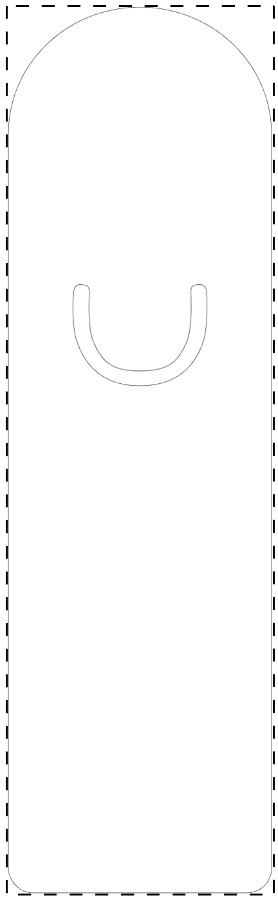 Rückseite: W:52 mm x H:175 mm x D:0 mm