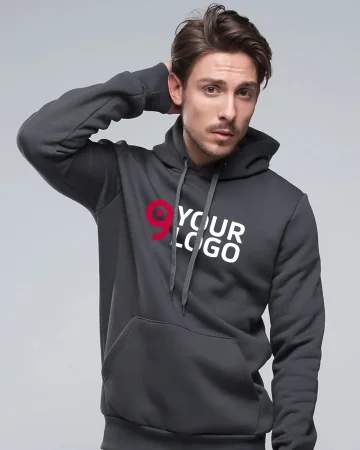 Unisex Baumwollhoodie mit Reißverschluss und Kapuze | French Terry