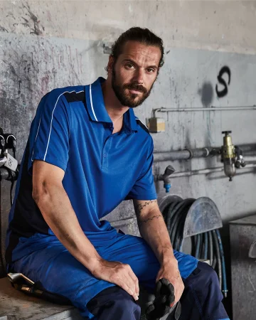 Herren atmungsaktives Kurzarm-Polo
