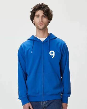 Kapuzen-Sweatshirt Berry mit Reißverschluss, 80% Baumwolle, Regular Fi